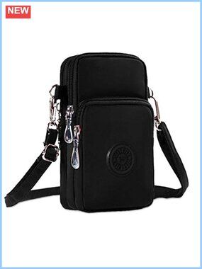 Waterproof Nylon Small Crossbody Phone Purse Wallet Bag Adjustable Strap